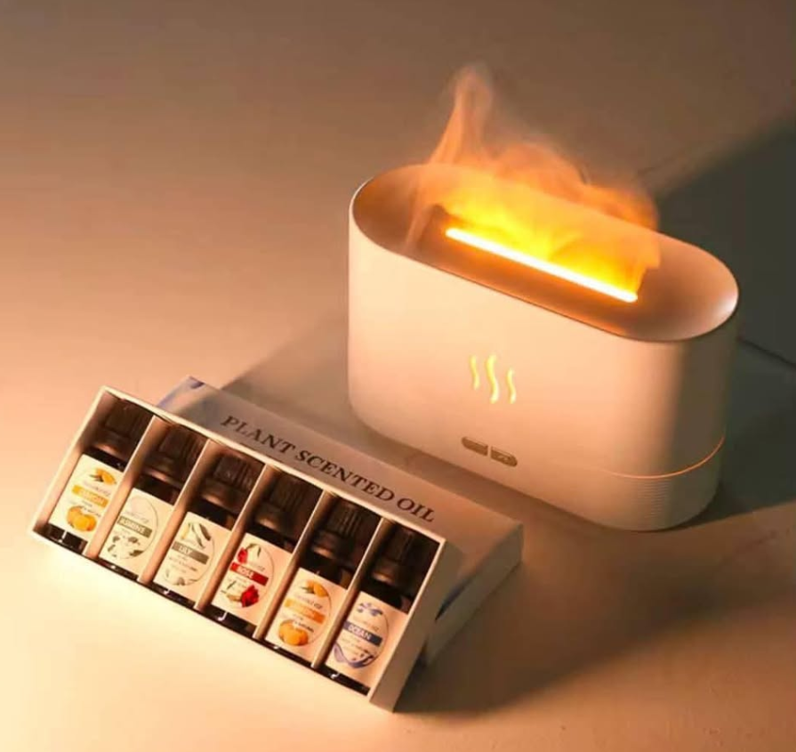 Humidificateur d'air à flamme 3D +  Cadeau 🎁