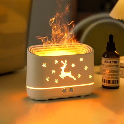 Humidificateur d'air à flamme 3D +  Cadeau 🎁