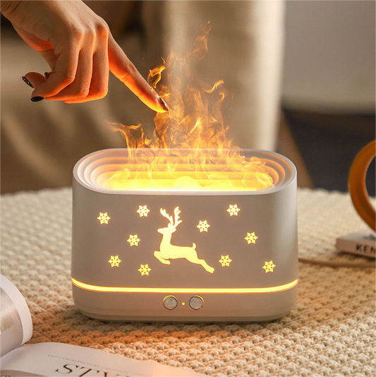 Humidificateur d'air à flamme 3D +  Cadeau 🎁
